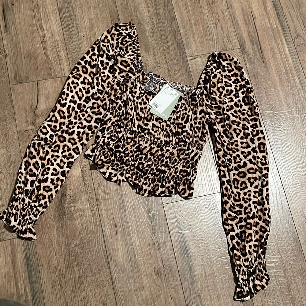 WOMENS CHEETAH PRINT LONG SLEEVE